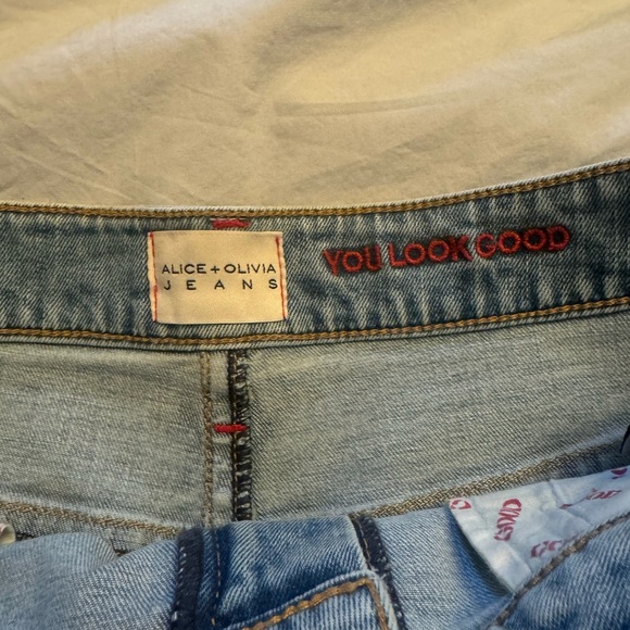 Alice + Olivia Patchwork Denim Mini Skirt - Picture 5 of 5